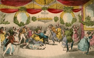 Mr. Jorrocks macht einen Fauxpas auf dem Ball der Gräfin de Jackson, 1838 von Henry Thomas Alken