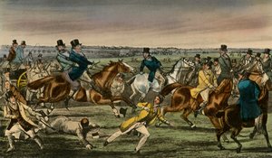 Mr. Jorrocks betritt den Newmarket-Wettkreis von Henry Thomas Alken