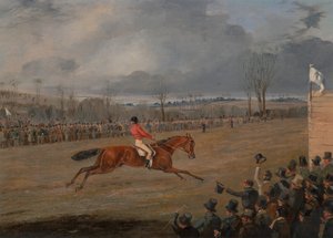 Szenen von einem Hindernisrennen: Der Gewinner von Henry Thomas Alken