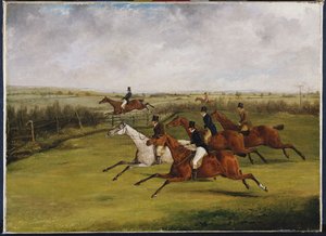 Das große Leicestershire-Steeplechase, 12. März 1829: Das Feld wird selektiert von Henry Thomas Alken