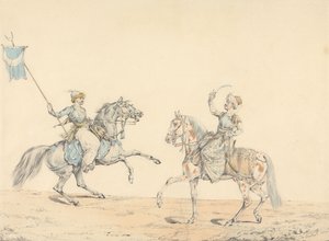 Zwei türkische Kavalleristen von Henry Thomas Alken