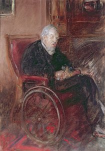 Henry Tonks Vater im Rollstuhl von Henry Tonks