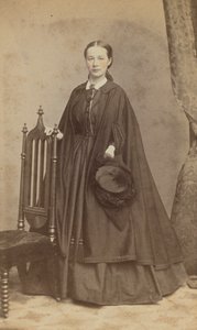 Carte-de-visite Porträt von Carrie N. Lacy, 1865 von Henry Ulke
