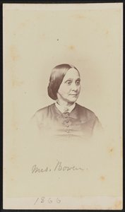Carte-de-visite Porträt von Mrs. Bowen, 1866 von Henry Ulke