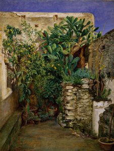 Ecke eines östlichen Hofes, 1860 von Henry Wallis