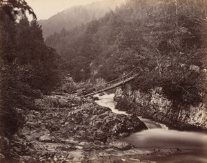 Bergmannsbrücke, Wales, um 1858