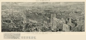Vogelperspektive des Westends von London von Henry William Brewer
