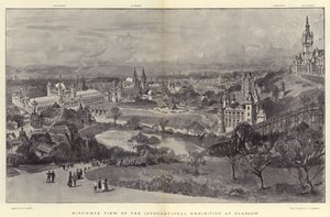 Vogelperspektive der Internationalen Ausstellung in Glasgow