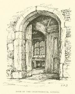 Tür der Kartause, London (Gravur)