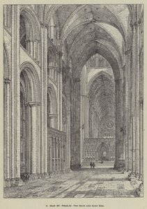 Alte St. Pauls, das Mittelschiff und das Ostende von Henry William Brewer