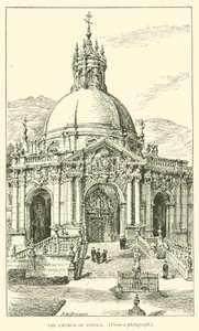 Die Kirche von Loyola (Gravur) von Henry William Brewer