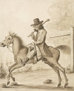Eine Illustration von H. Bunbury, Eine Akademie für erwachsene Reiter: Ein bisschen Blut