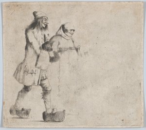 Fröhlicher Bauer und Mönch, 1770