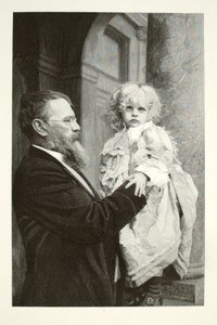 Lenbach und sein Kind von Henry Wolf