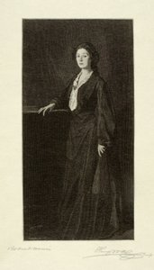 Porträt von Frau Henri von Henry Wolf