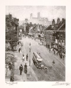 Die Kathedrale von der High Street von Henry Wolf