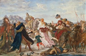 Hetman Koniecpolski befreit Gefangene von den Tataren im Jahr 1624, 1875-76