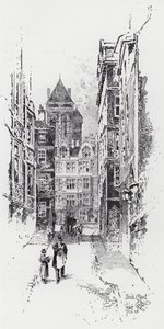 Brick Court von Herbert (after) Railton