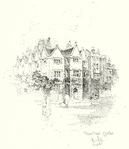 Kettel Hall, Oxford von Herbert (after) Railton
