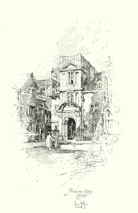 Pembroke College, Oxford (Lithografie) von Herbert (after) Railton