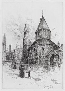 Die Temple Church von Herbert (after) Railton