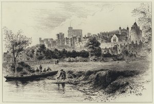 Windsor Castle vom Ufer von Berkshire von Herbert (after) Railton