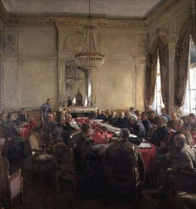 Ein Treffen des Interalliierten Obersten Rates im Trianon-Palast, Versailles Juli 1918