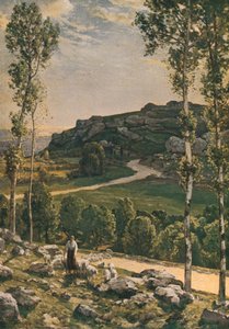Eine Bergstraße in der Provence
