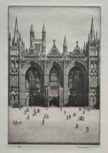 Kathedrale von Peterborough von Herbert Gordon Warlow