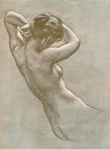 Studie für Prospero, der Nymphen und Gottheiten beschwört, ca. 1902, 1903 von Herbert James Draper