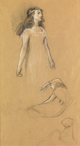 Studie für "Tristram und Yseult", ca. 1901