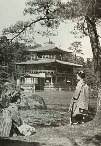 Kinkakuji Der Goldene Pavillon, 1910 von Herbert Ponting