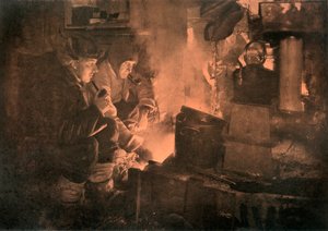 Oates und Meares am Blubber-Ofen in den Ställen, 1911, 1913