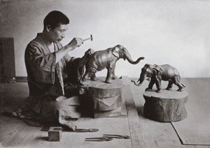 Der Bronzebildhauer von Herbert Ponting