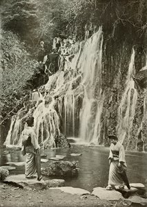 Der Wasserfall der fallenden Juwelen in Yumoto, 1910