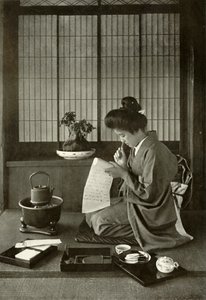 Einen Brief schreiben, 1910
