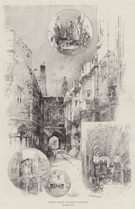 Historisches Windsor, Skizzen des Schlosses