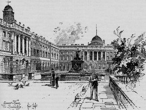 Der Innenhof, Somerset House, ca. 1890