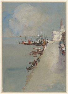 Ansicht von Venedig mit dem Giudecca-Kanal von Hercules Brabazon Brabazon