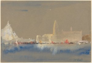 Der Gruß und der Palazzo Ducale vom Bacino di San Marco von Hercules Brabazon Brabazon