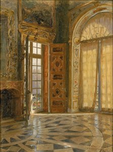 Ecke des Vestibüls im Schloss Schleissheim, Prinzregent Luitpolds Palast, 1880 von Herman Hartwich