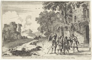 Abraham empfängt die drei Engel