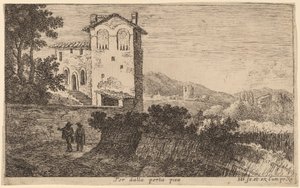 Villa außerhalb der Porta Pia von Herman van Swanevelt