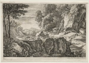 Vier Landschaften: Der kleine Wasserfall