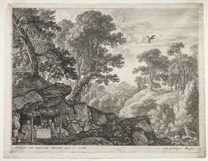 Landschaft mit den Heiligen Paulus und Antonius von Herman van Swanevelt