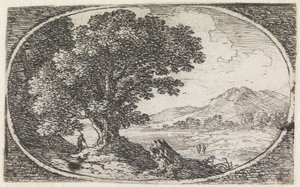 Landschaft (Nr. 13 aus der Serie: variae campestrum fantasiae) von Herman van Swanevelt