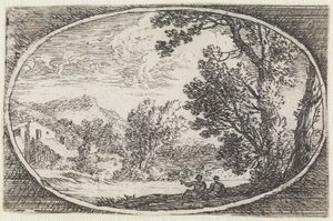 Landschaft (Nr. 21 aus der Serie: variae campestrum fantasiae) von Herman van Swanevelt
