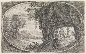Landschaft (Nr. 23 aus der Serie: variae campestrum fantasiae) von Herman van Swanevelt
