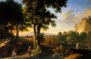 Die Heilige Familie in einer Landschaft, ca. 1640