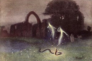 Irrlicht und Schlange von Hermann Hendrich